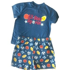 Pajama Set Top Bottom XS Sports Basketball Soccer Football Boy Clothing